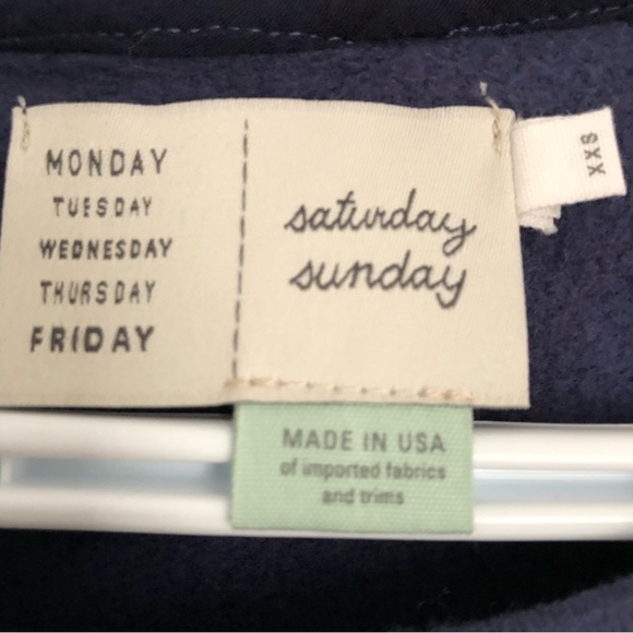 Saturday Sunday brand short butterfly sleeve XXS sweatshirt from Anthropologie. - Picture 6 of 8